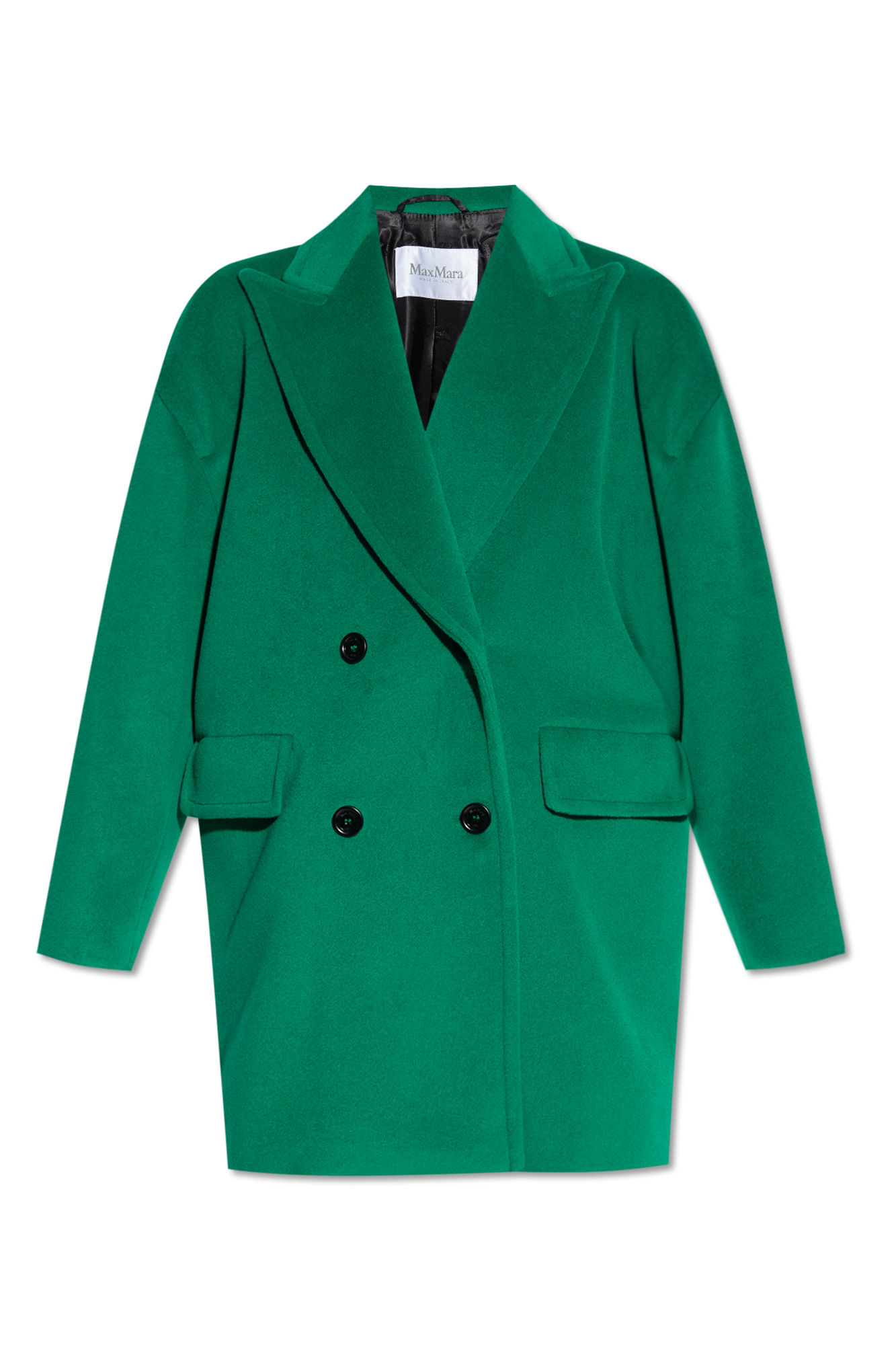 Green 'Meana' double-breasted coat Max Mara